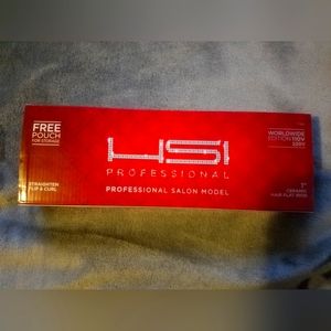 New in box HSI flat iron with heat protectant glove
